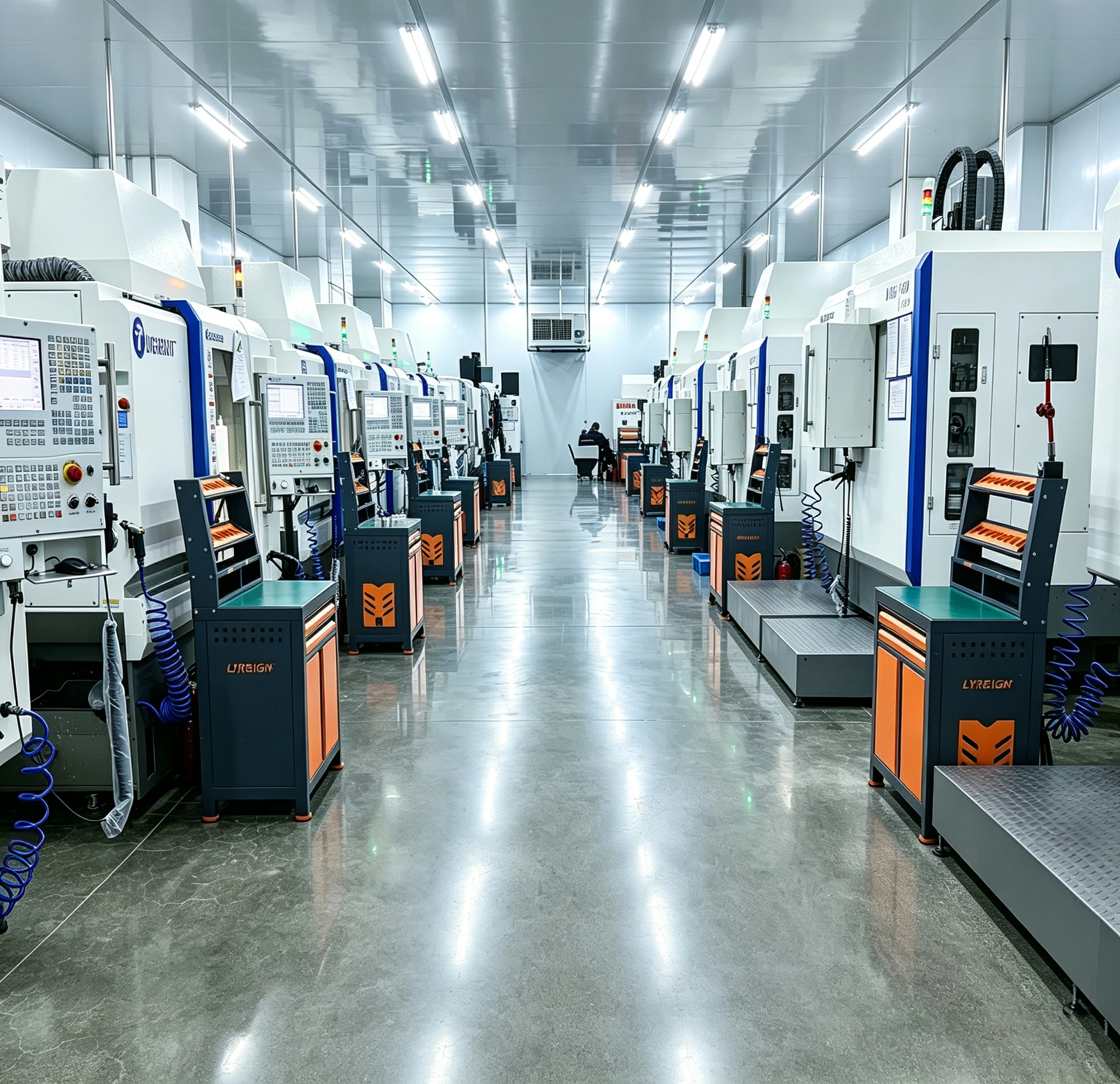 精密 CNC 加工车间